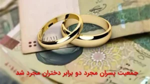 جمعیت پسران مجرد دو برابر دختران مجرد شد