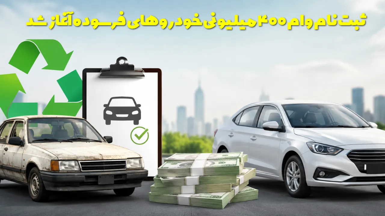 وام ۴۰۰ میلیون تومانی برای خودروهای فرسوده؛ شرایط ثبت نام و مبلغ فروش خودرو