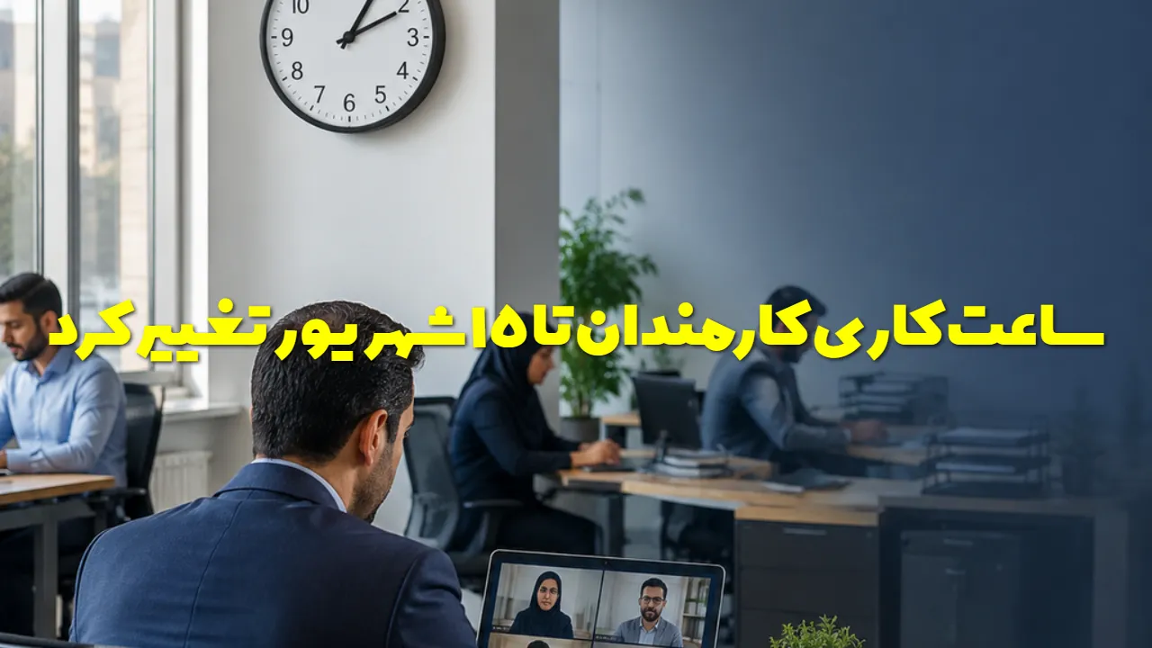 تغییر ساعت کاری ادارات تا ۱۵ شهریور؛ چه کسانی مشمول دورکاری می‌ شوند؟