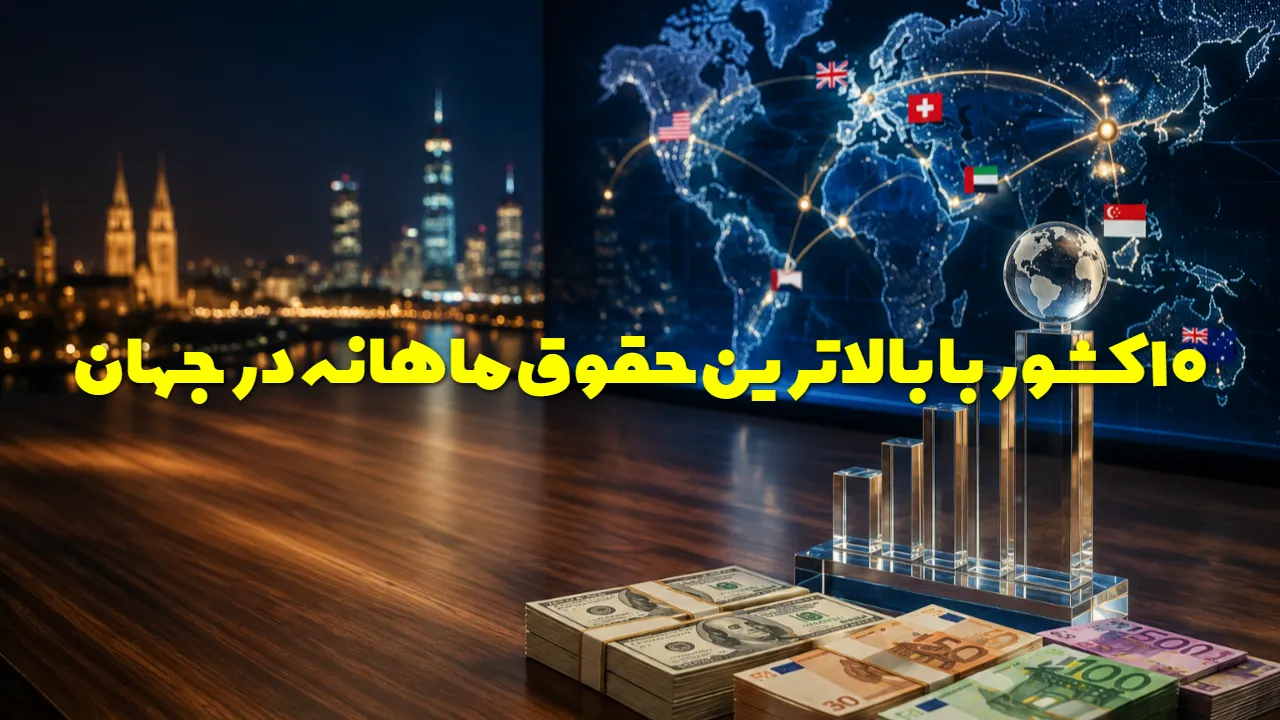 بیشترین حقوق ماهانه در جهان چقدر است؟ فهرست ۱۰ کشور پردرآمد
