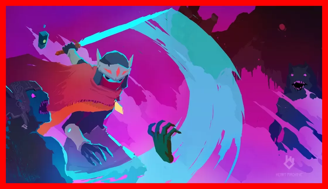 شخصیت اصلی بازی Hyper Light Drifter در حال کشتن دشمن