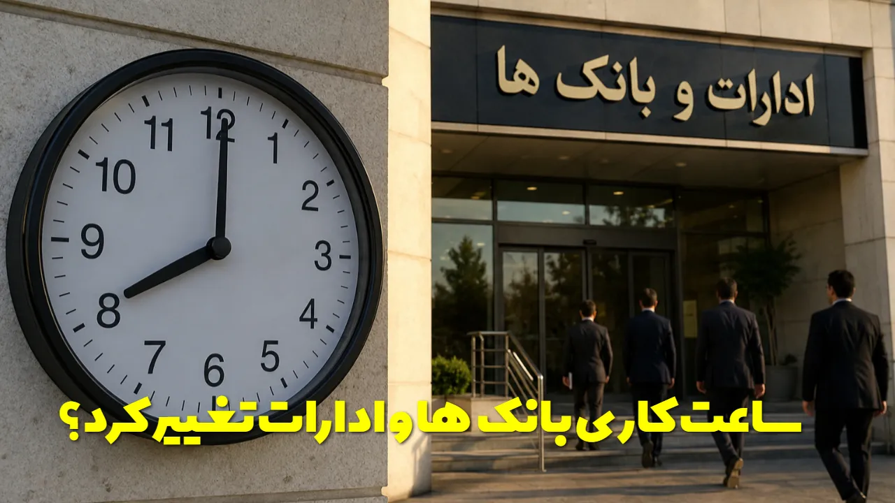 ساعت کاری بانک ها و ادارات از یکشنبه تغییر می کند | بخشنامه جدید