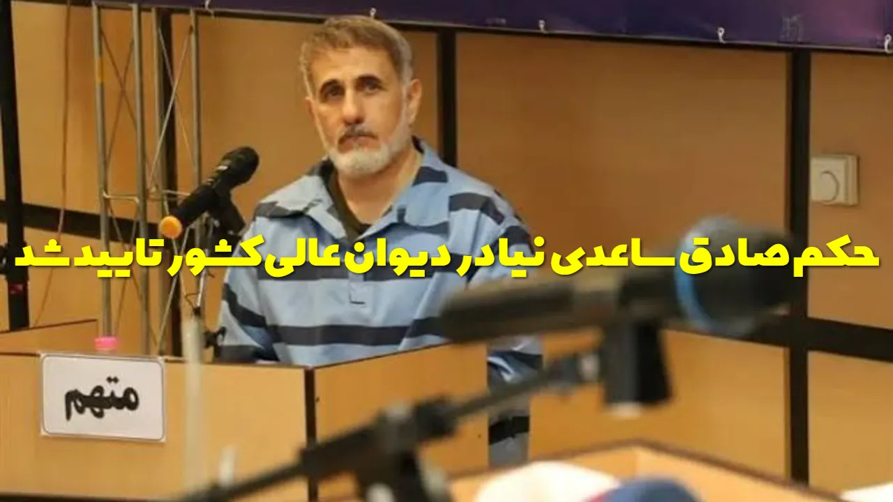 صادق ساعدی‌ نیا به چند سال حبس محکوم شد؟ حکم نهایی اعلام شد