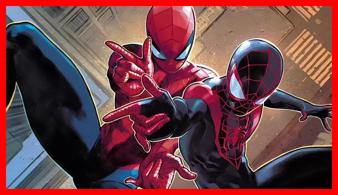 مرد عنکبوتی (Spider-Man) و مایلز مورالز (Miles Morales) در حال مبارزه