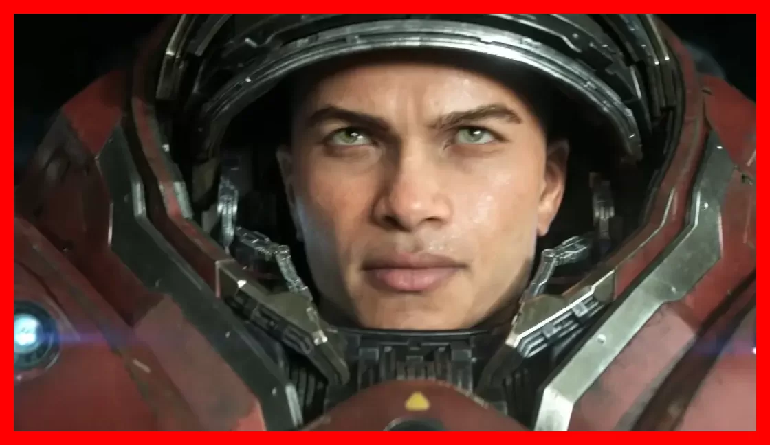 چهره سرباز در لباس زرهی بازی شوتر جدید StarCraft (StarCraft)