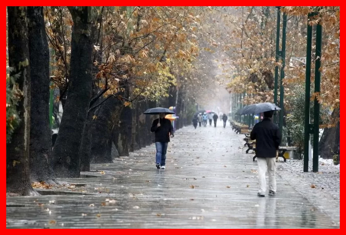 رگبار شدید باران و وزش باد تند در استان‌های تحت تأثیر