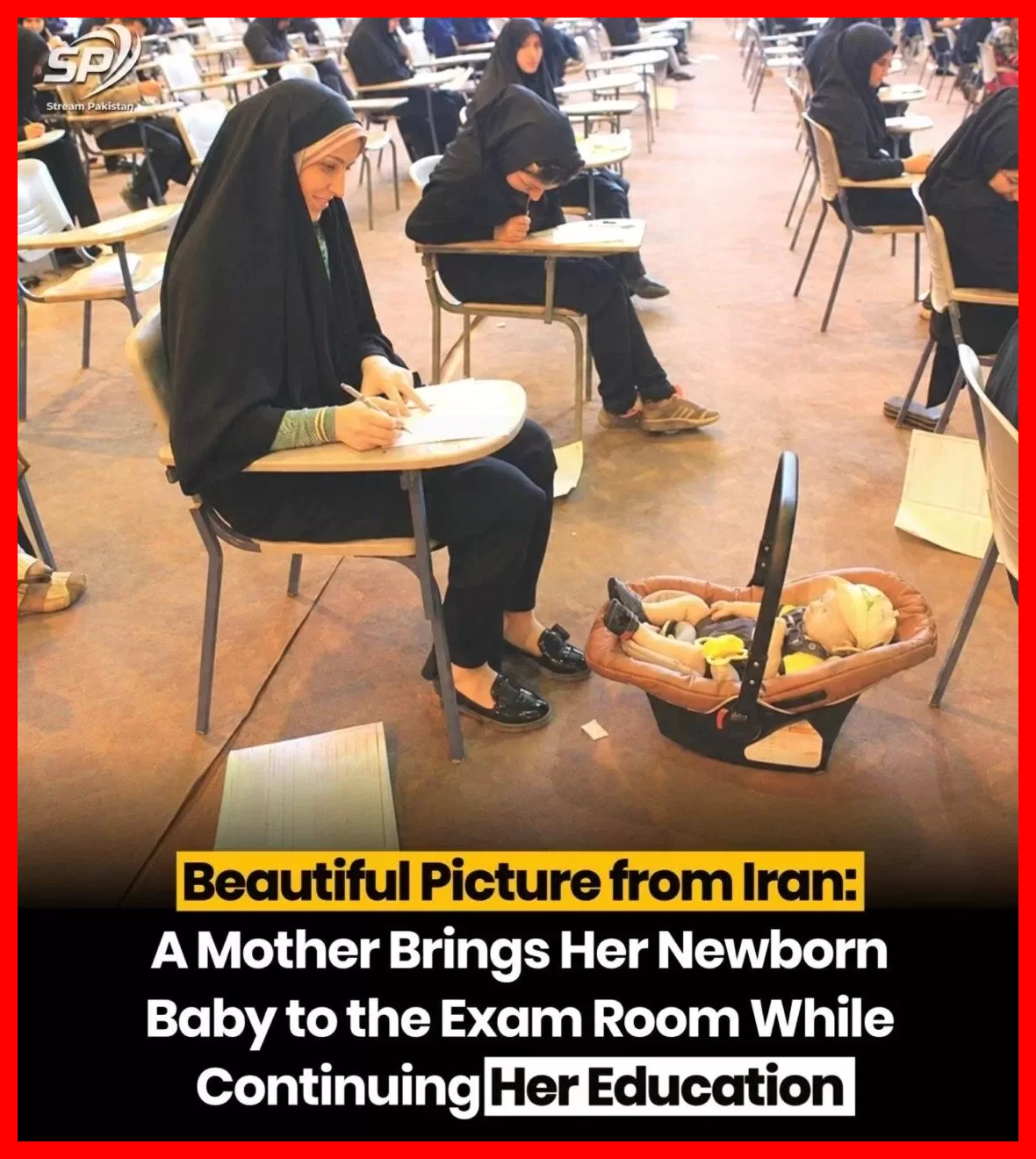 عکسی از کنکور که در رسانه‌های خارجی سر و صدا کرد + عکس