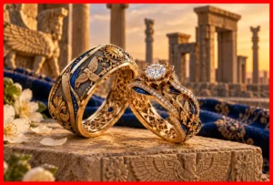 زیباترین حلقه‌های ازدواج با الهام از هنر، تاریخ و ادبیات ایرانی (تصویری)