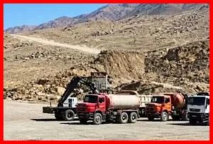 لحظه ترسناک واژگونی کمپرسی پس از قطع شدن ترمز
