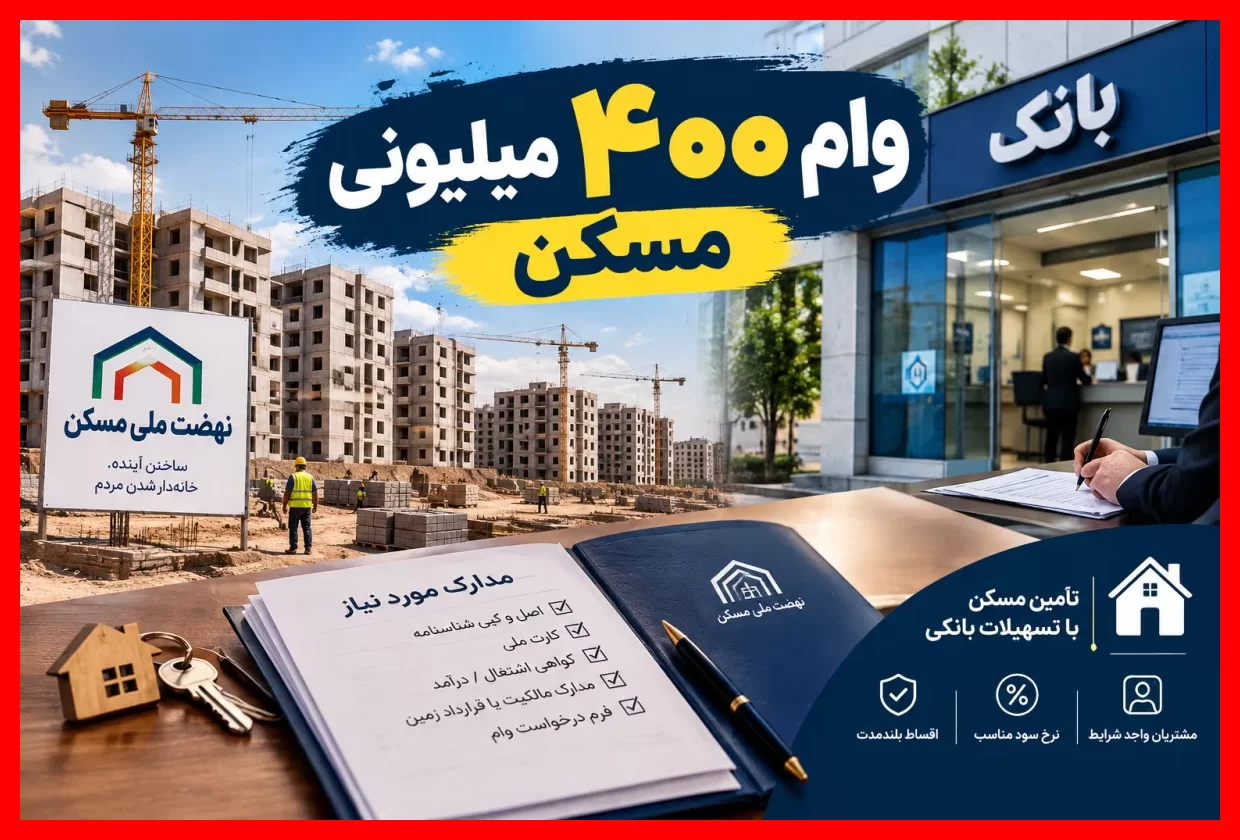 راهنمای کامل دریافت وام ۴۰۰ میلیونی مسکن: شرایط و دهک‌های مشمول را بشناسید