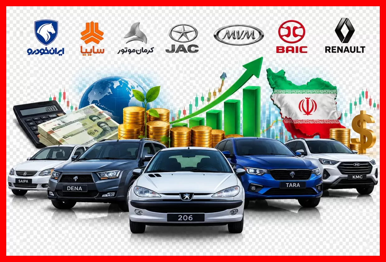 جدول قیمت خودرو امروز پنجشنبه ۷ آبان ۱۴۰۵؛ نرخ روز ایران خودرو، سایپا و خودروهای مونتاژی